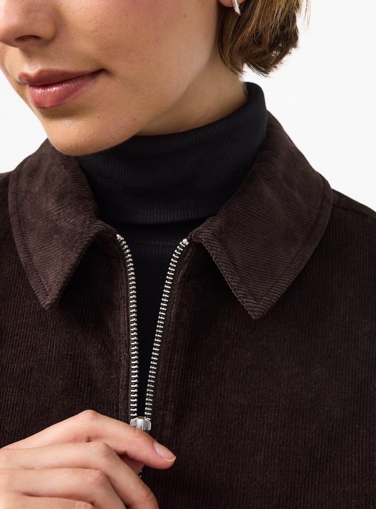 Brown Cord Zip Jacket 14 - Image 3 thumbnail