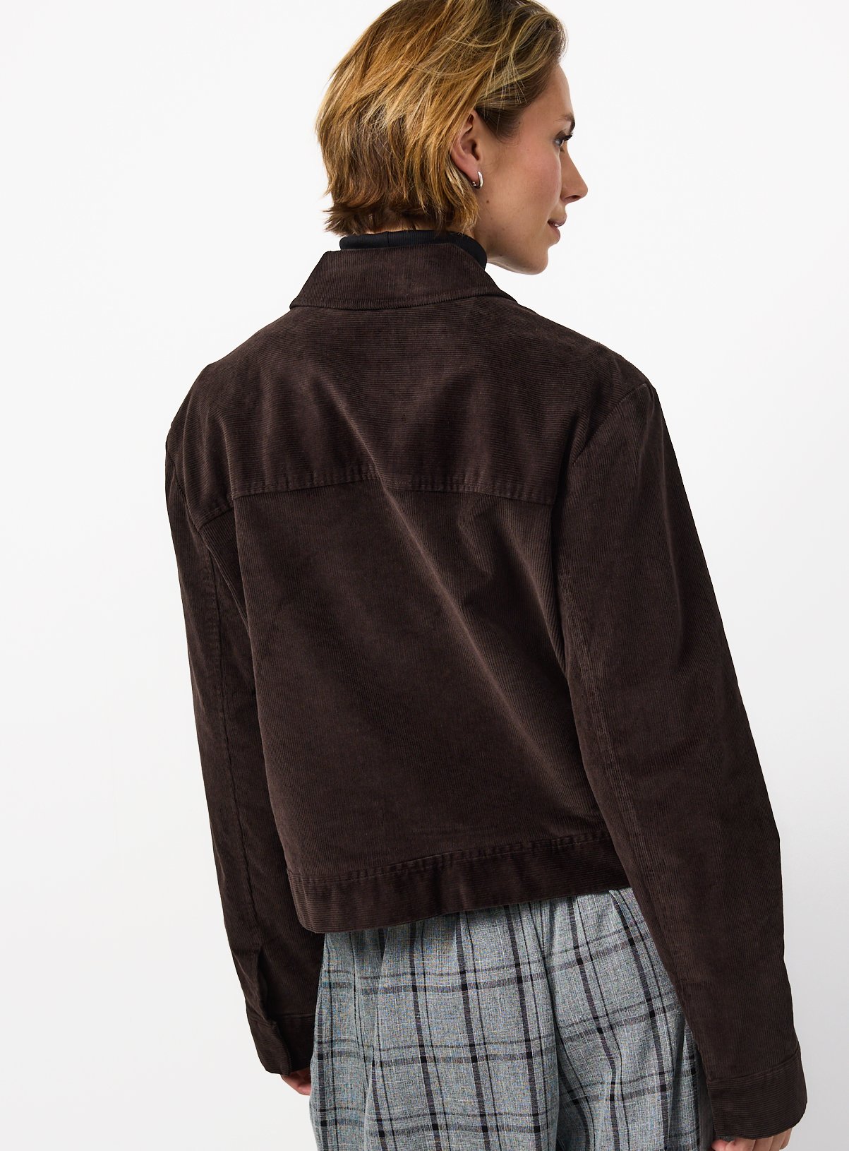 Brown Cord Zip Jacket 14 - Image 4 thumbnail
