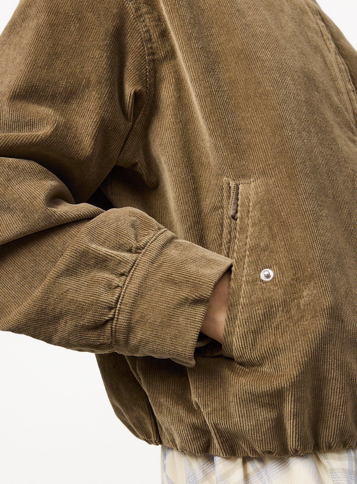 Khaki Corduroy Bomber Jacket 10 - Image 3 thumbnail