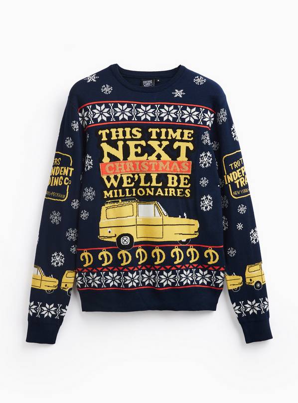Navy Knitted Only Fools and Horses Christmas Jumper XL