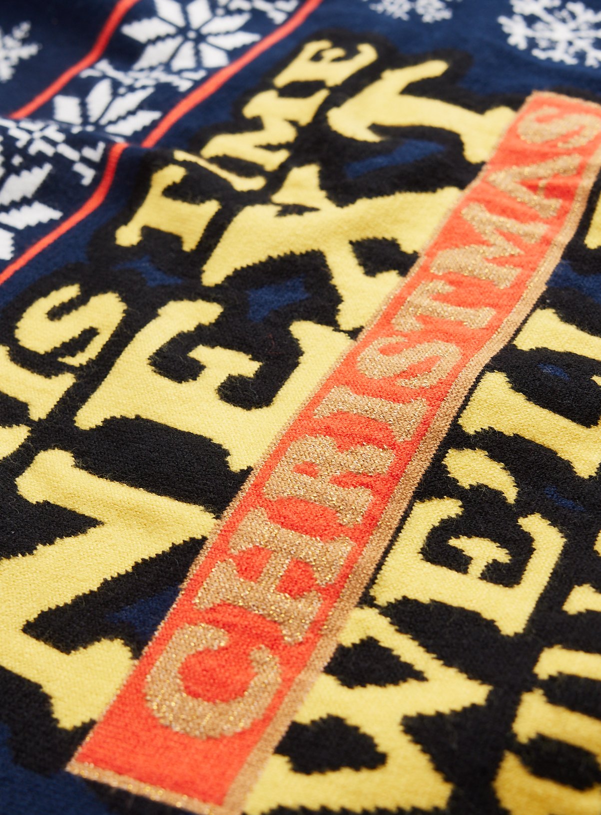 Navy Knitted Only Fools and Horses Christmas Jumper S - Image 3 thumbnail