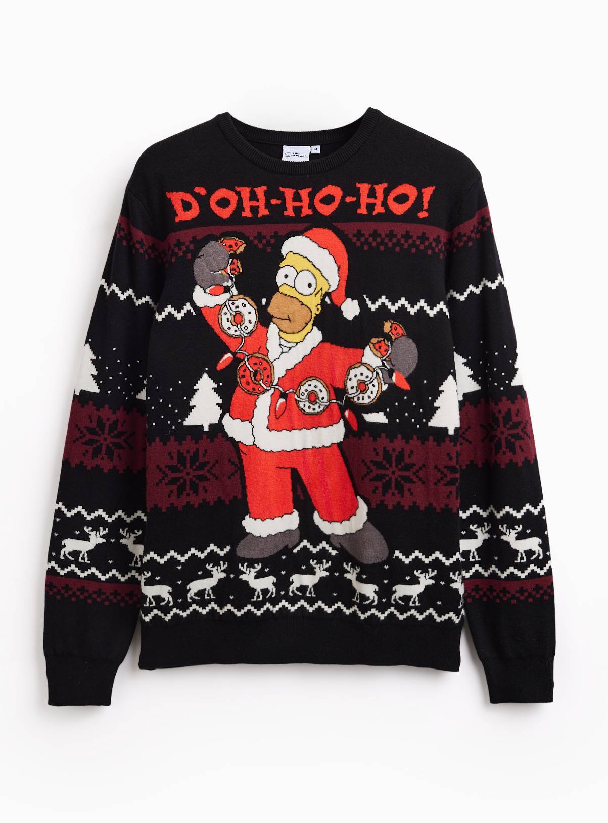 The Simpsons Black Christmas Jumper XL - Image 2