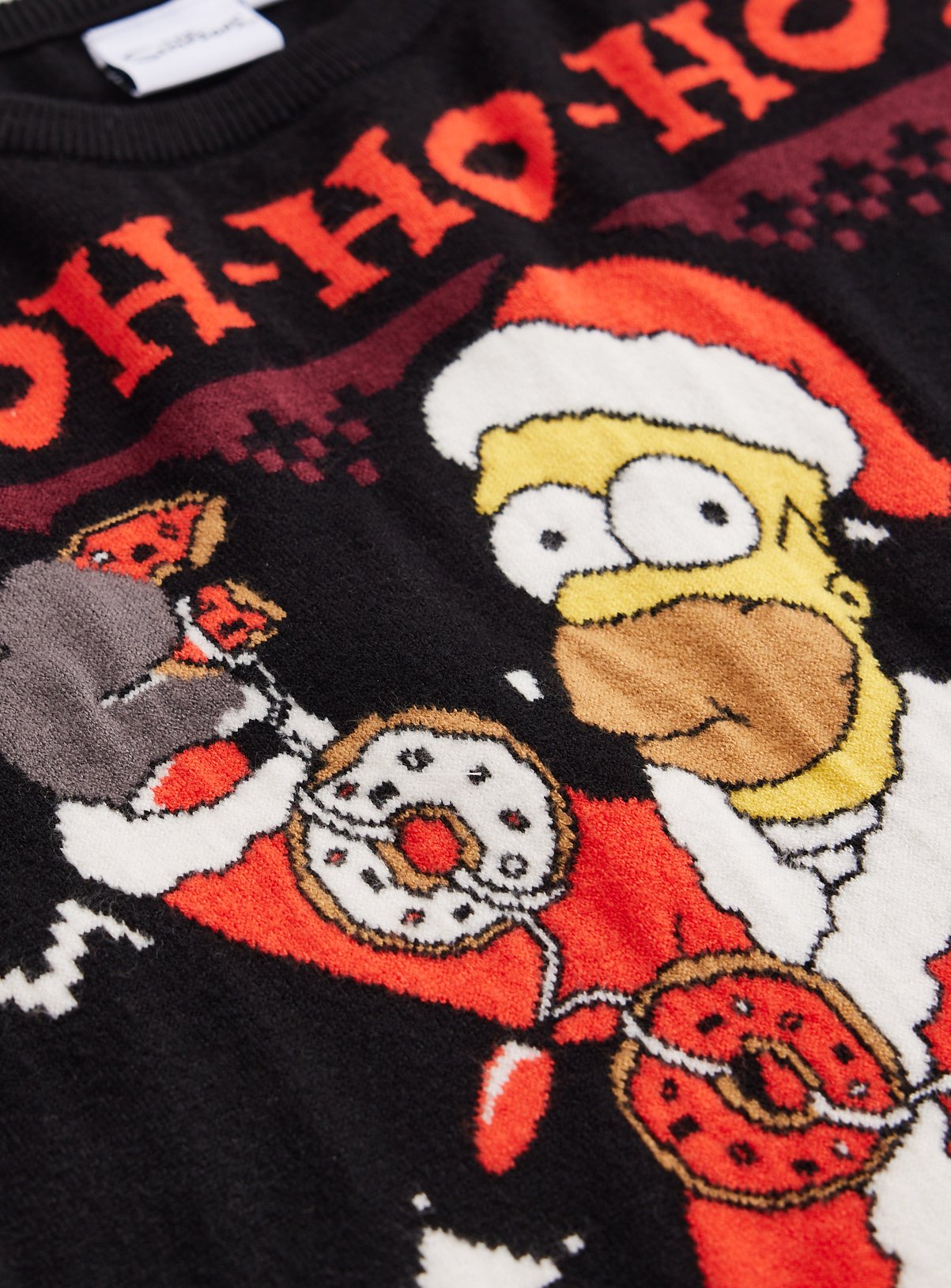 The Simpsons Black Christmas Jumper XL - Image 3 thumbnail