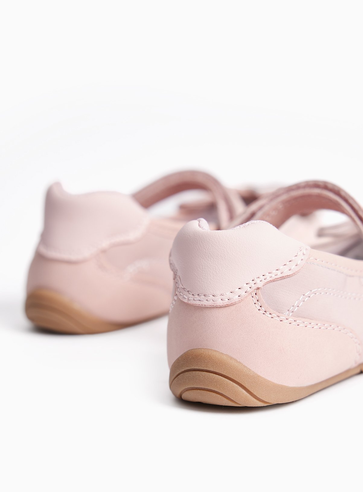 Pink Bow Detail Sporty Ballerina Shoes 10 Infant - Image 4 thumbnail