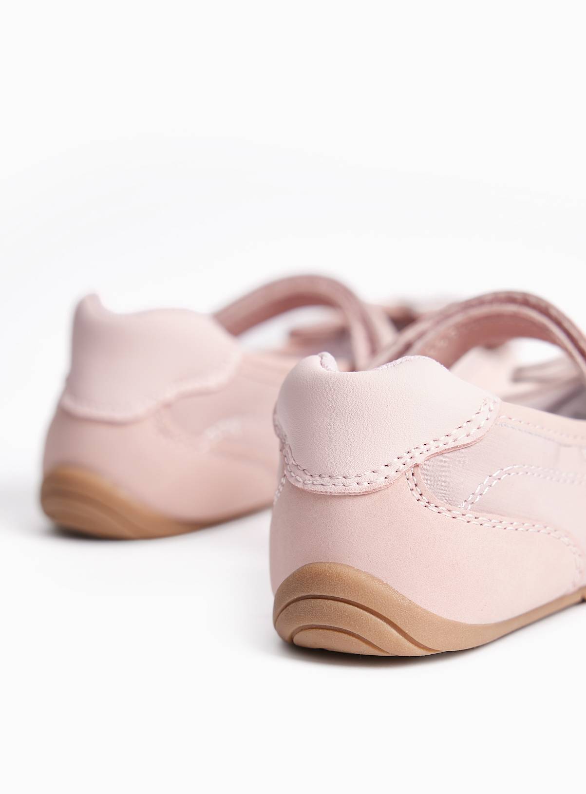 Pink Bow Detail Sporty Ballerina Shoes 10 Infant - Image 4