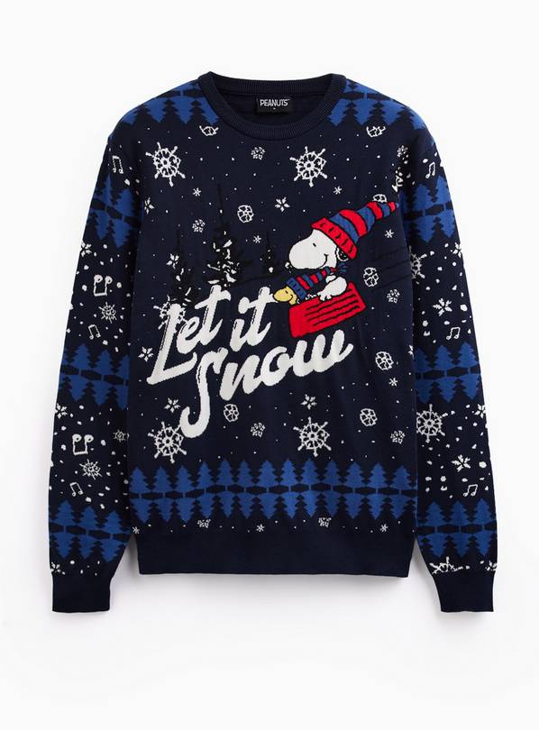 Snoopy Let It Snow Christmas Jumper M