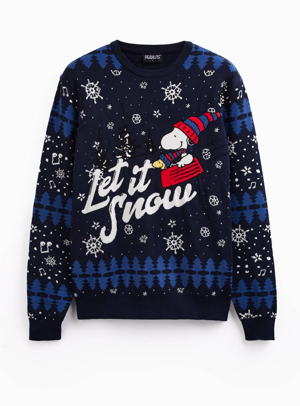 Snoopy Let It Snow Christmas Jumper XXL - Image 3