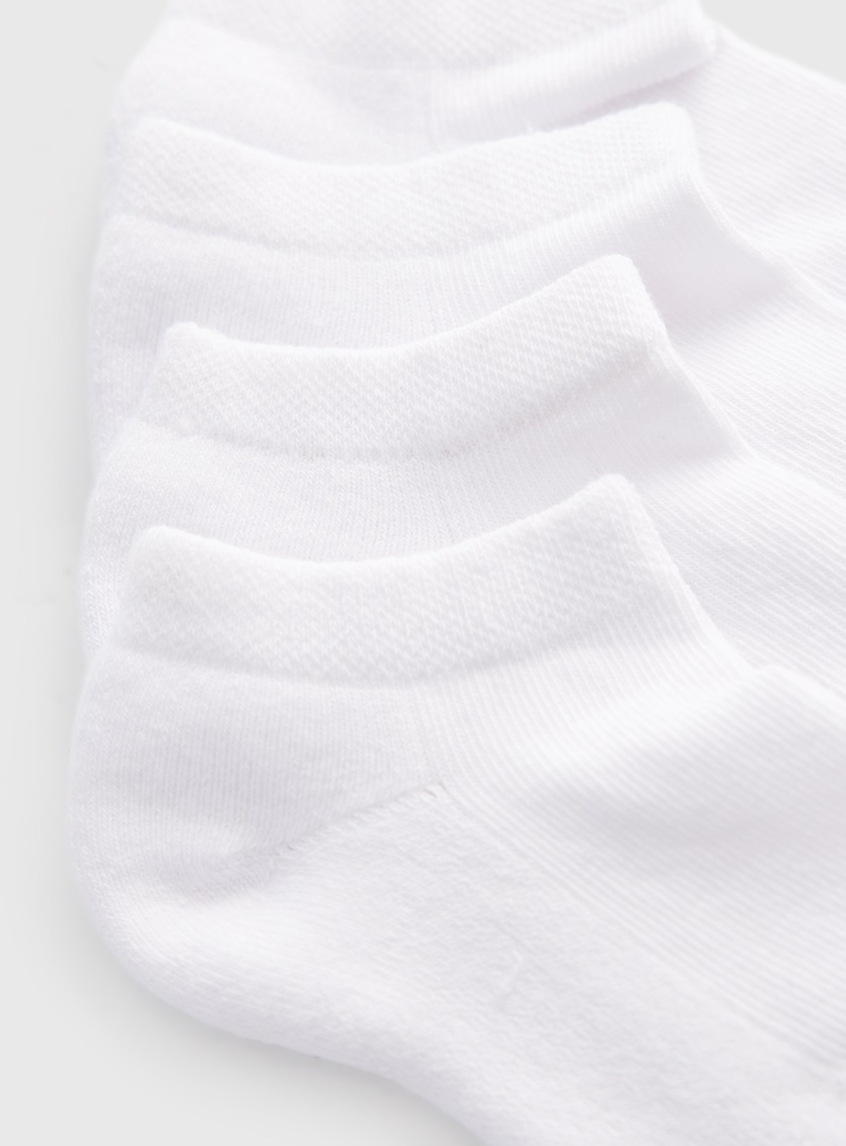 White Cushioned Sole Trainer Socks 4 Pack 4-6.5 - Image 2 thumbnail