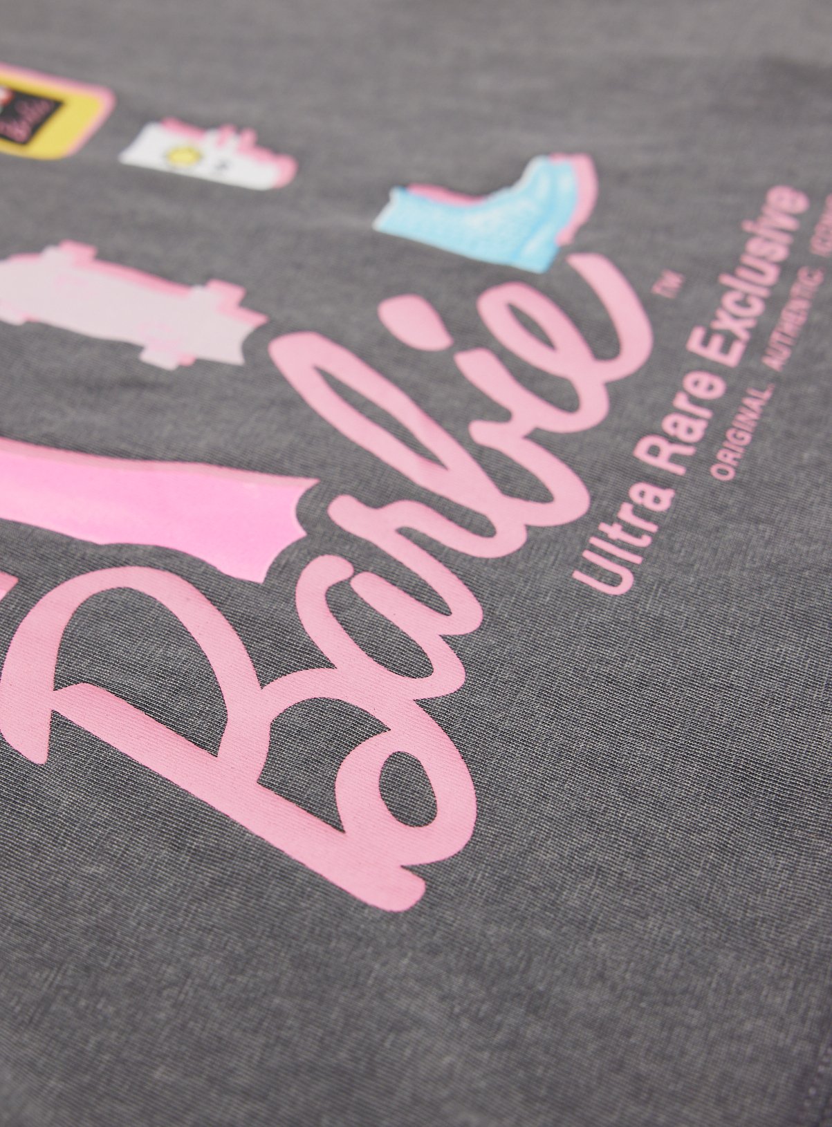 Charcoal Barbie Graphic T-Shirt 12 years - Image 2 thumbnail