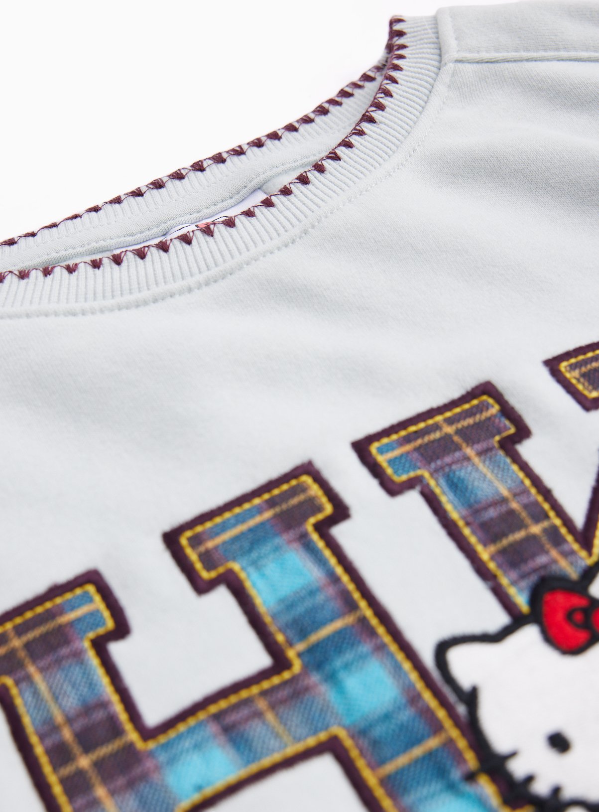 Light Blue Hello Kitty Varsity Sweatshirt  5-6 years - Image 2 thumbnail