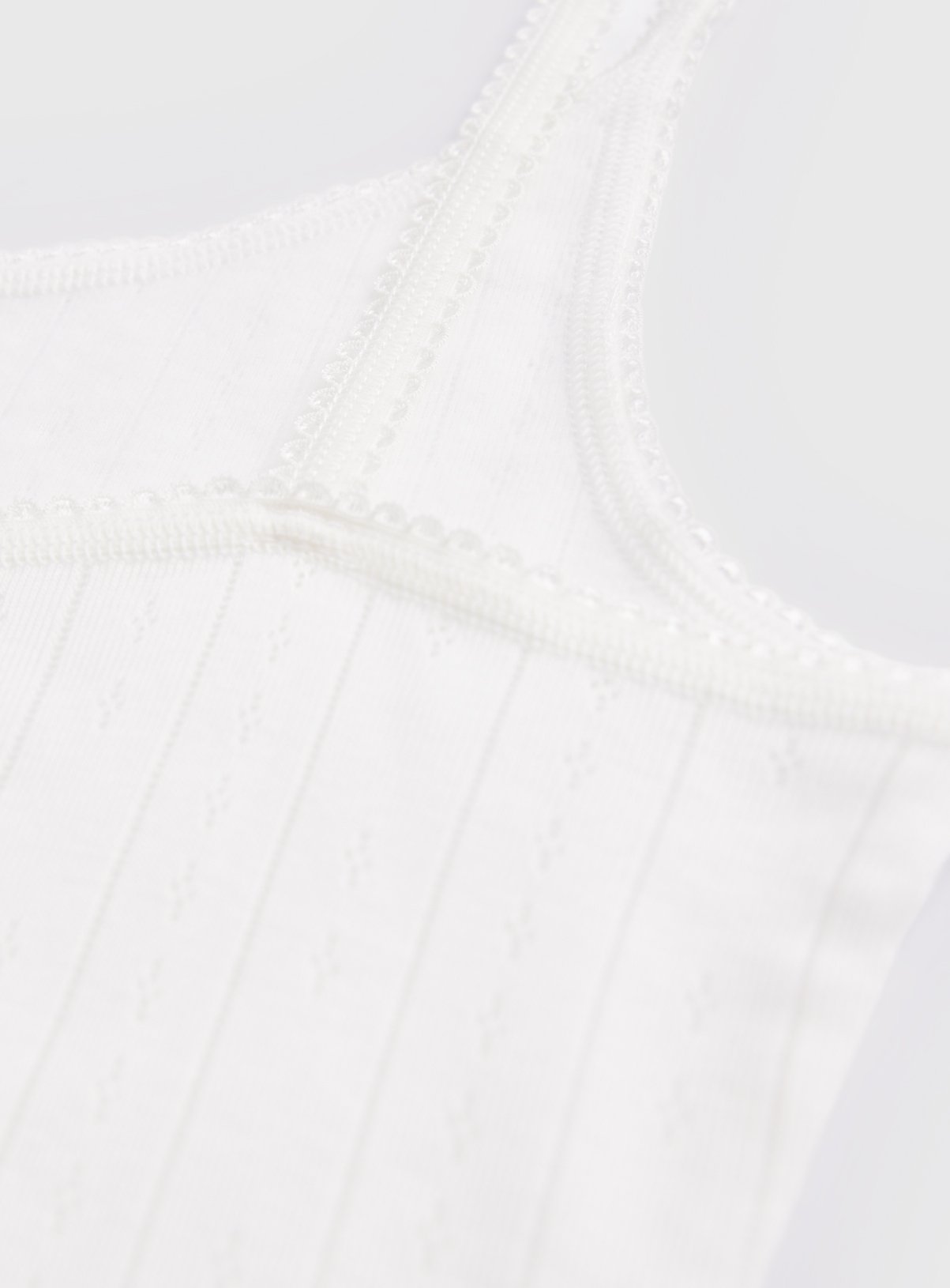 Cream Thermal Pointelle Camisoles 2 Pack XS - Image 4 thumbnail