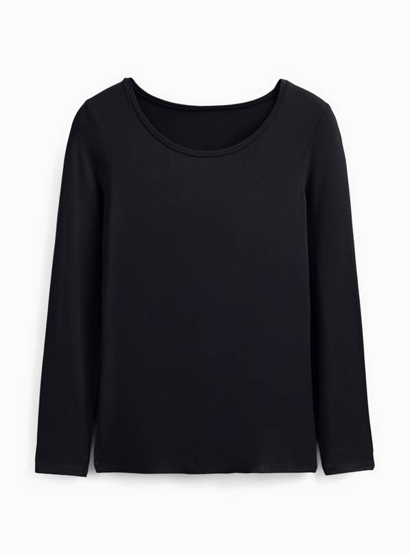 Black Thermal Long Sleeve Tops 2-Pack L