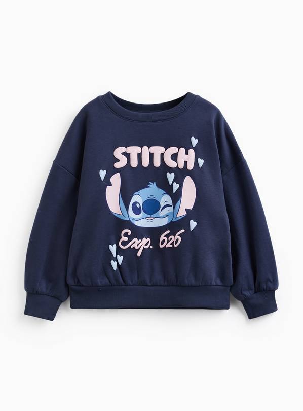 Navy Lilo & Stitch Graphic Sweatshirt 10 years