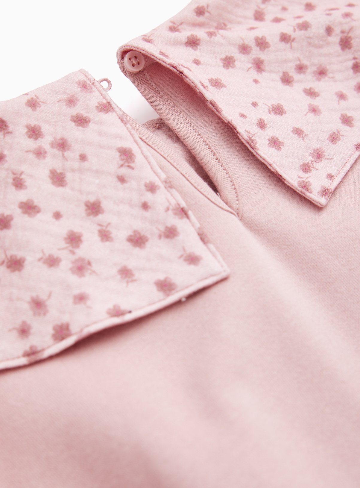 Pink Floral Neck Scarf Sweatshirt 4-5 years - Image 2 thumbnail