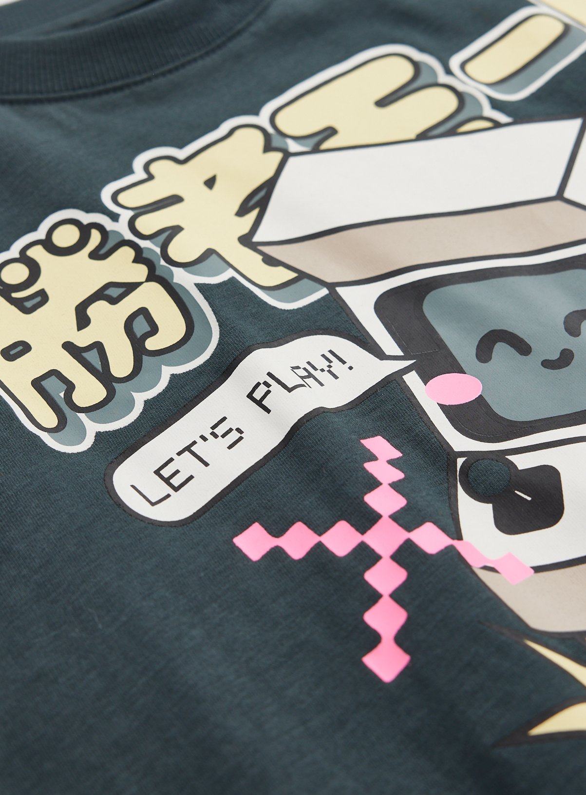 Charcoal Retro Gaming Graphic T-Shirt 11 years - Image 4 thumbnail