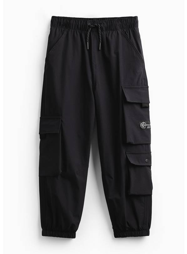 Black Baggy Tech Trousers 13 years