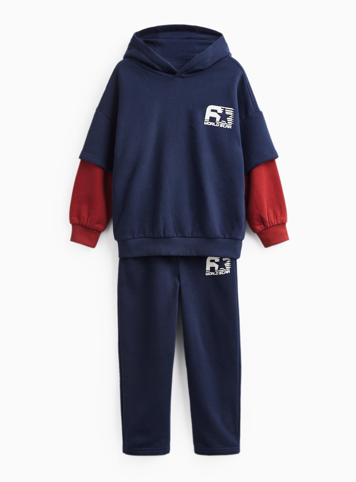 Blue & Red Sporty Star Sweat Set  8 years - Image 2 thumbnail