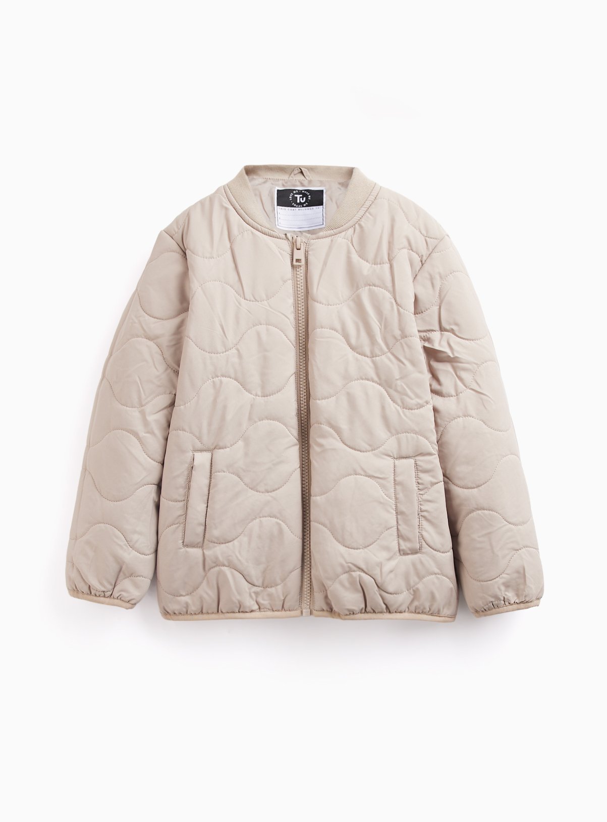 Khaki Shower Resistant Quilted 3-in-1 Jacket 4-5 years - Image 2 thumbnail