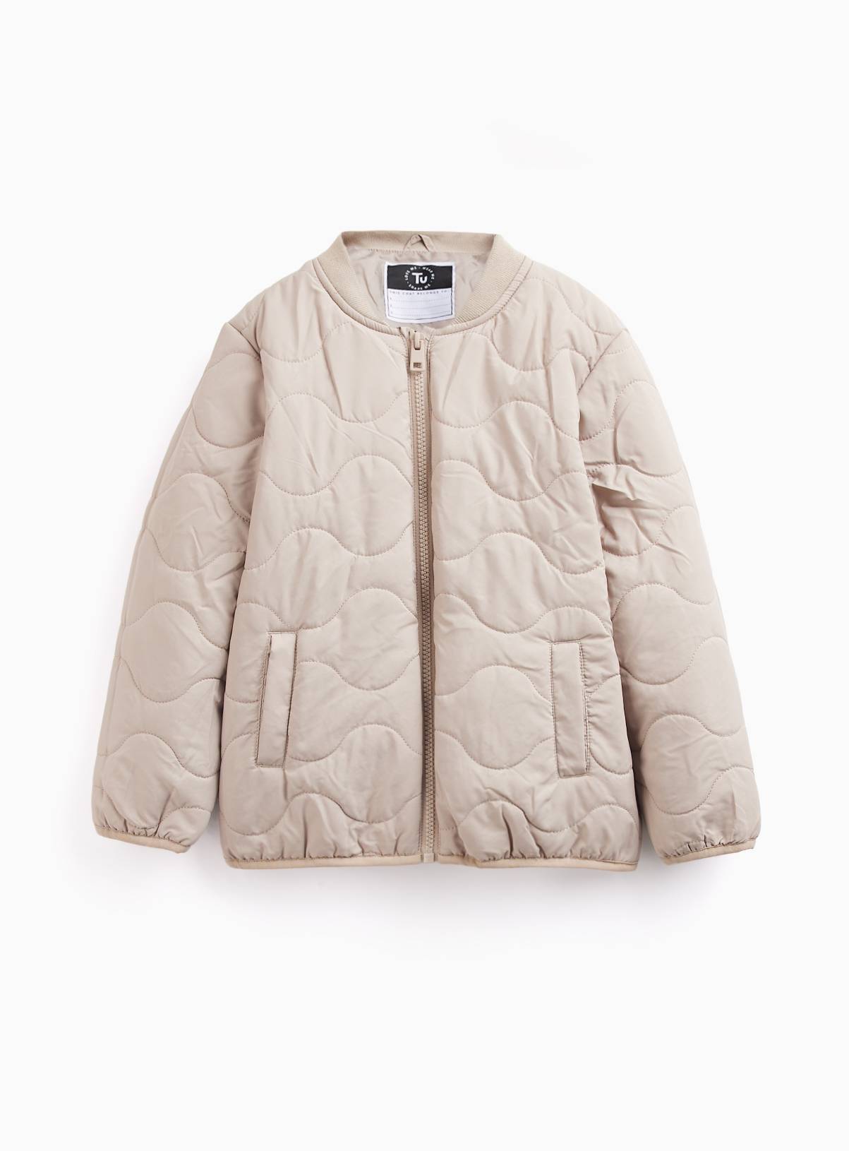 Khaki Shower Resistant Quilted 3-in-1 Jacket 4-5 years - Image 2