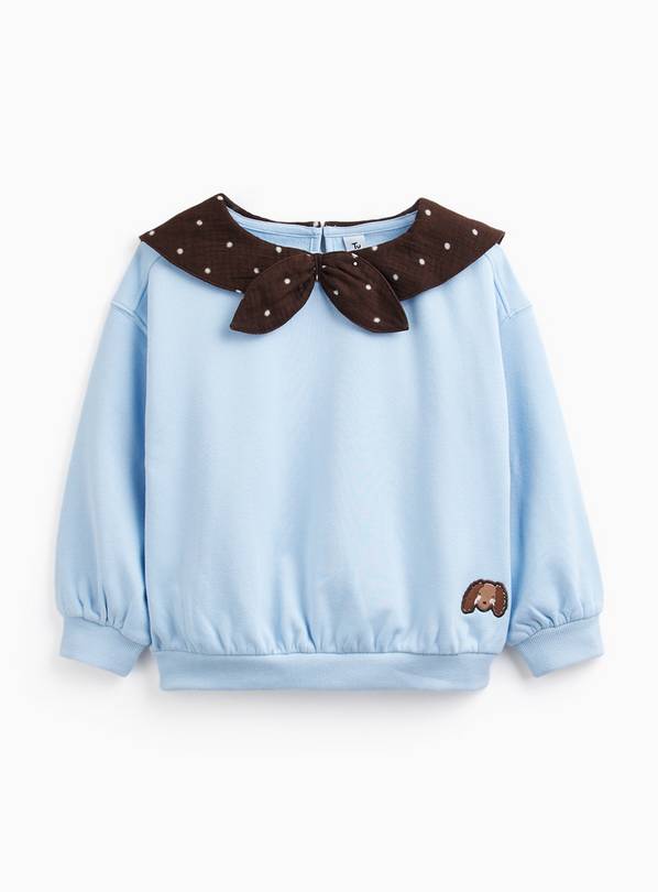 Blue  Neck Scarf Sweatshirt 4-5 years