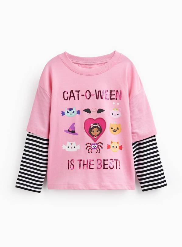 Gabby's Dollhouse Mock Sleeve T-Shirt 7-8 years