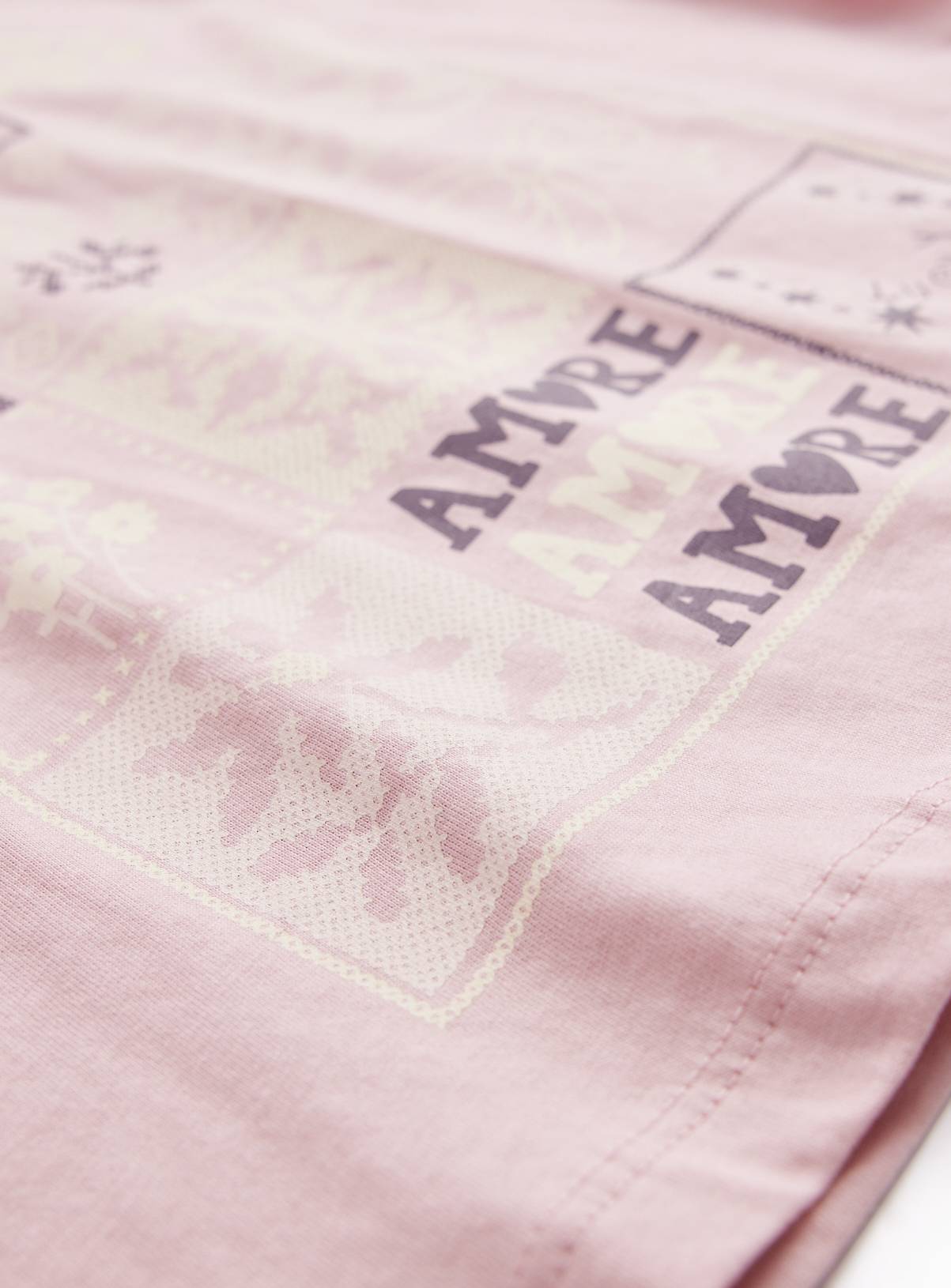 Pink Patchwork Flower Graphic Long Sleeve T-Shirt 3-4 years - Image 2
