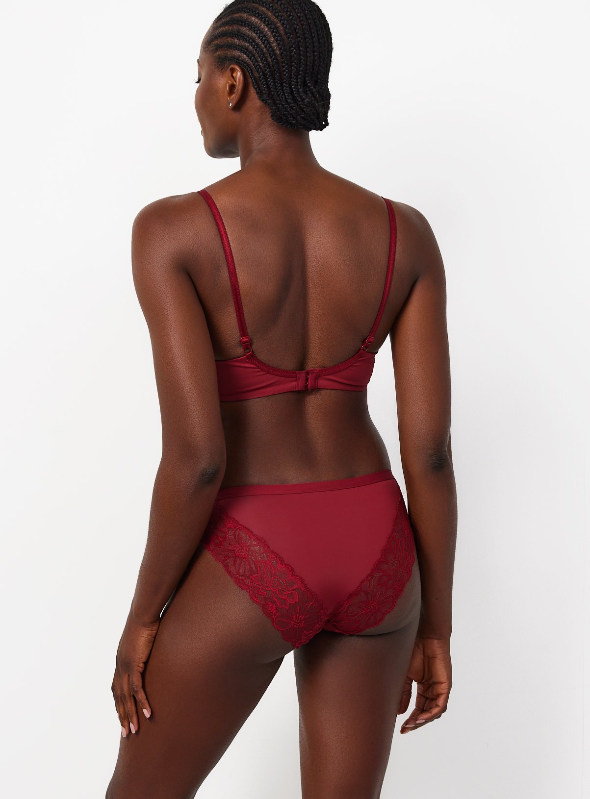 Red Fleur Lace Full Cup Bra 38B - Image 5 thumbnail