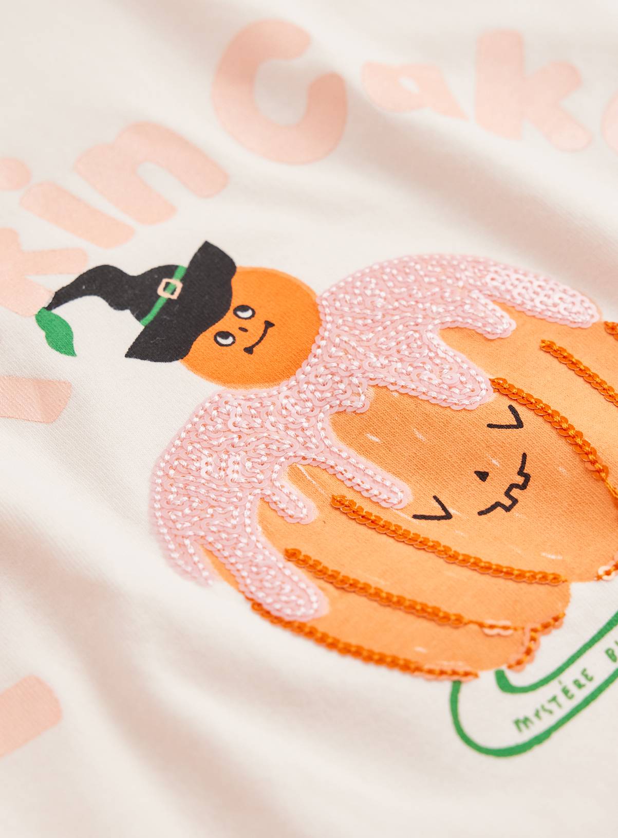 Halloween Pumpkin Cake Long Sleeve T-Shirt 7-8 years - Image 2