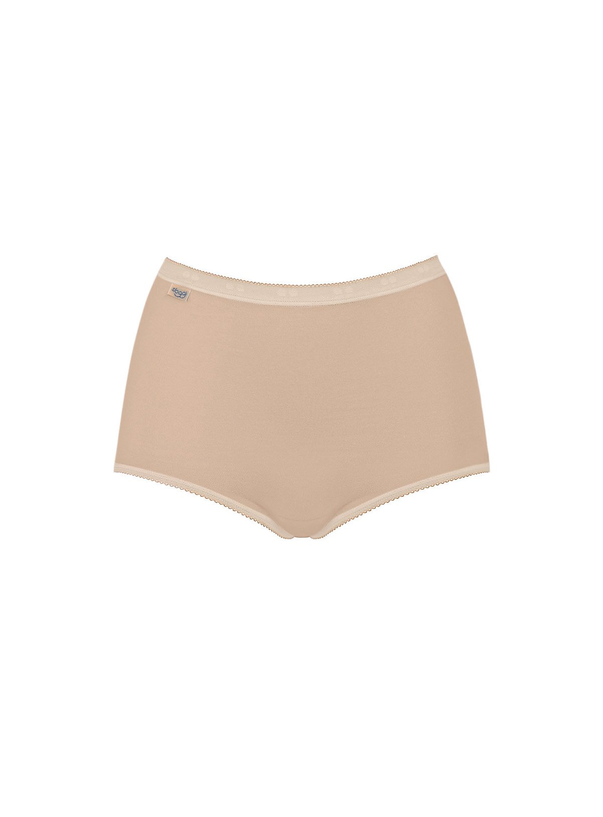 SLOGGI Basic Maxi Knickers 3 Pack Nude 10 - Image 6 thumbnail