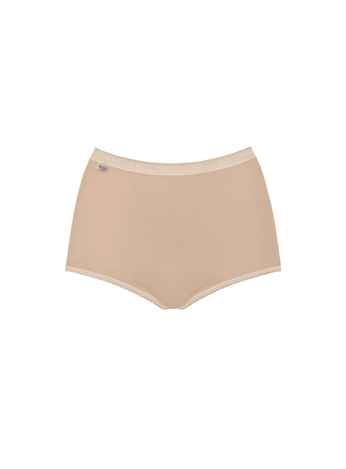 SLOGGI Basic Maxi Knickers 3 Pack Nude 10 - Image 6