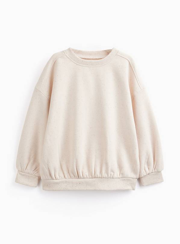 Cream Neppy Fabric Sweatshirt 6-7 years