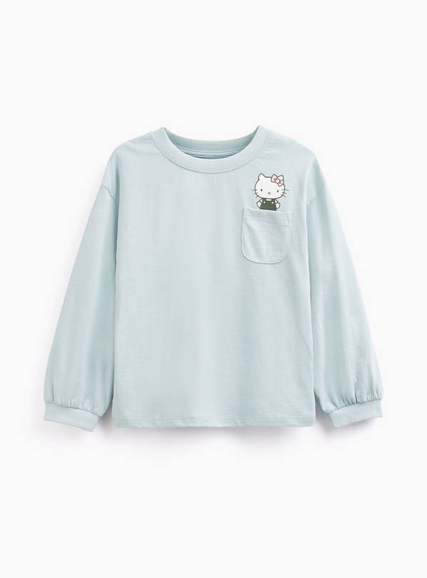 Green Pure Cotton Hello Kitty Crewneck Sweatshirt 6-7 years