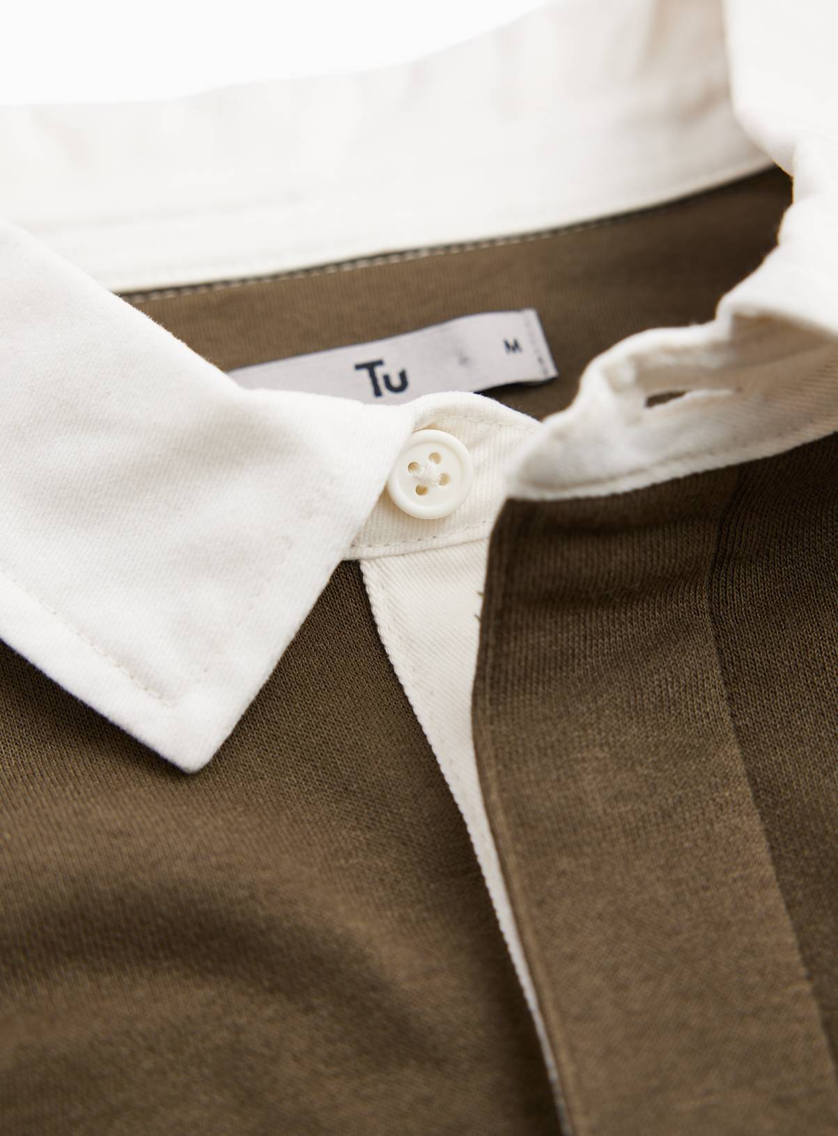 Khaki Long Sleeve Rugby Sweatshirt XXXXL - Image 4