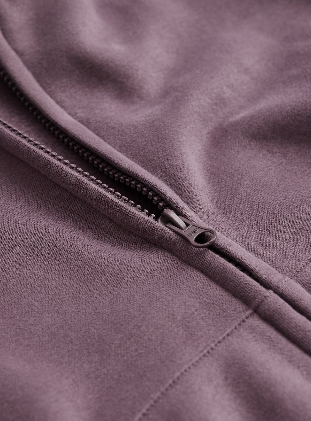 Purple Zip Through Hoodie  7-8 years - Image 2 thumbnail