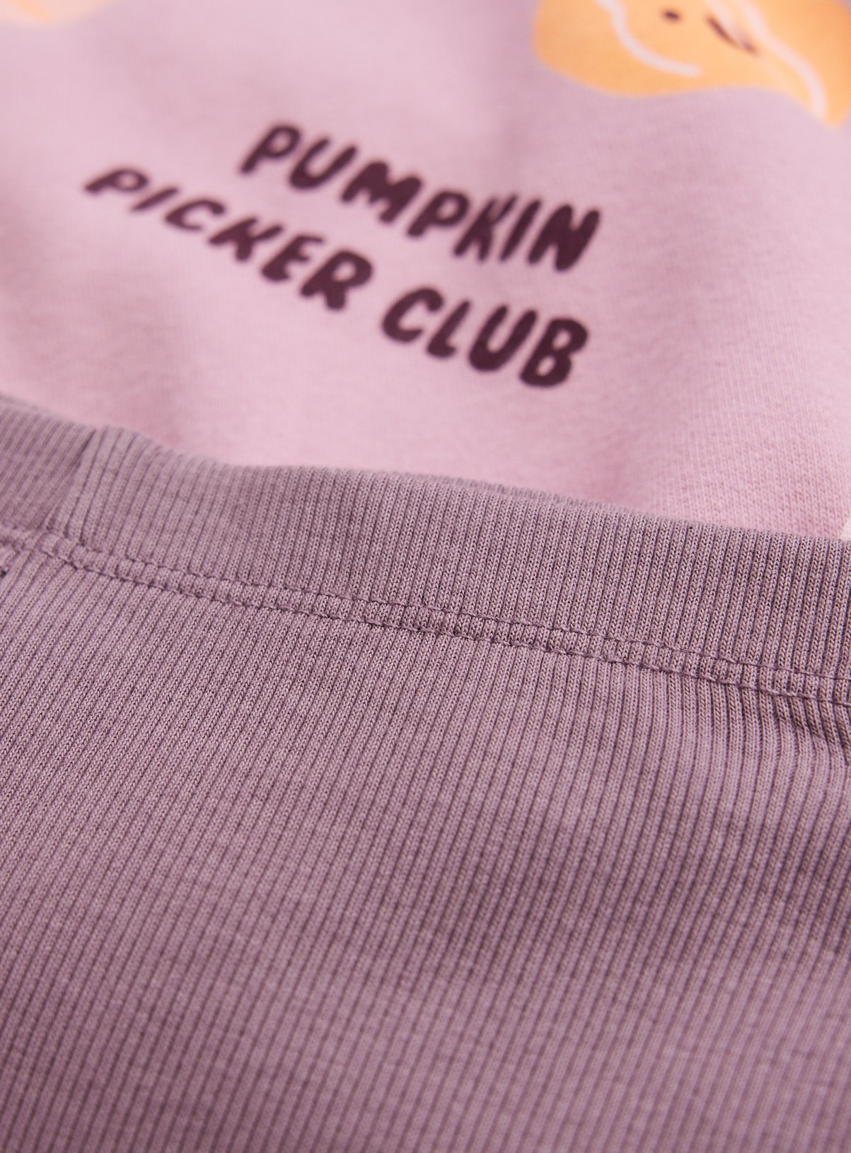 Purple Pumpkin Print Relaxed Kickflare Sweat Set 3-4 years - Image 2 thumbnail