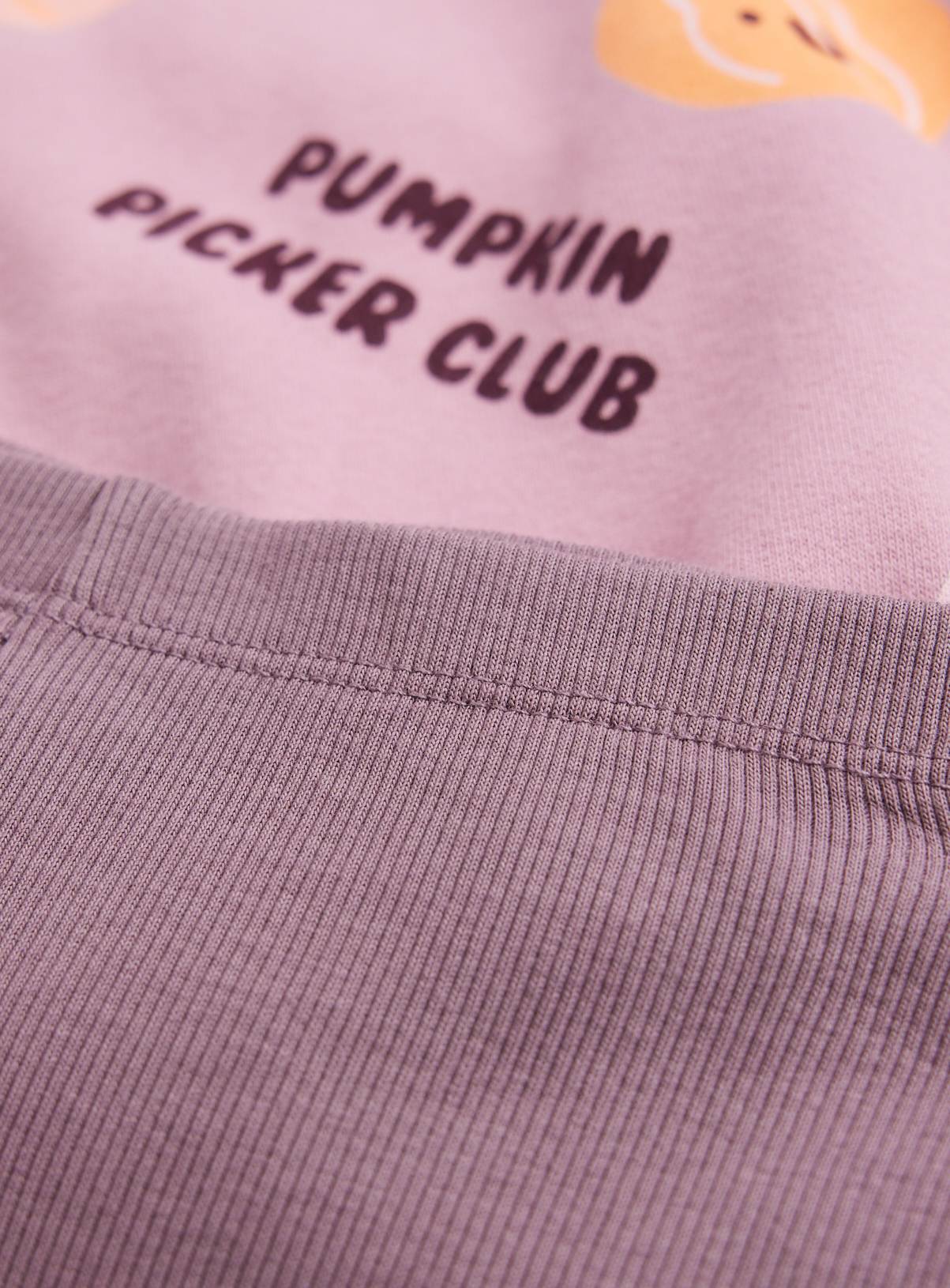 Purple Pumpkin Print Relaxed Kickflare Sweat Set 3-4 years - Image 2