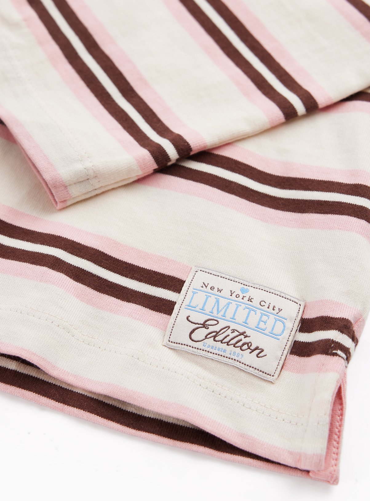 White Striped Relaxed Fit Long Sleeve T-Shirt 14 years - Image 2 thumbnail