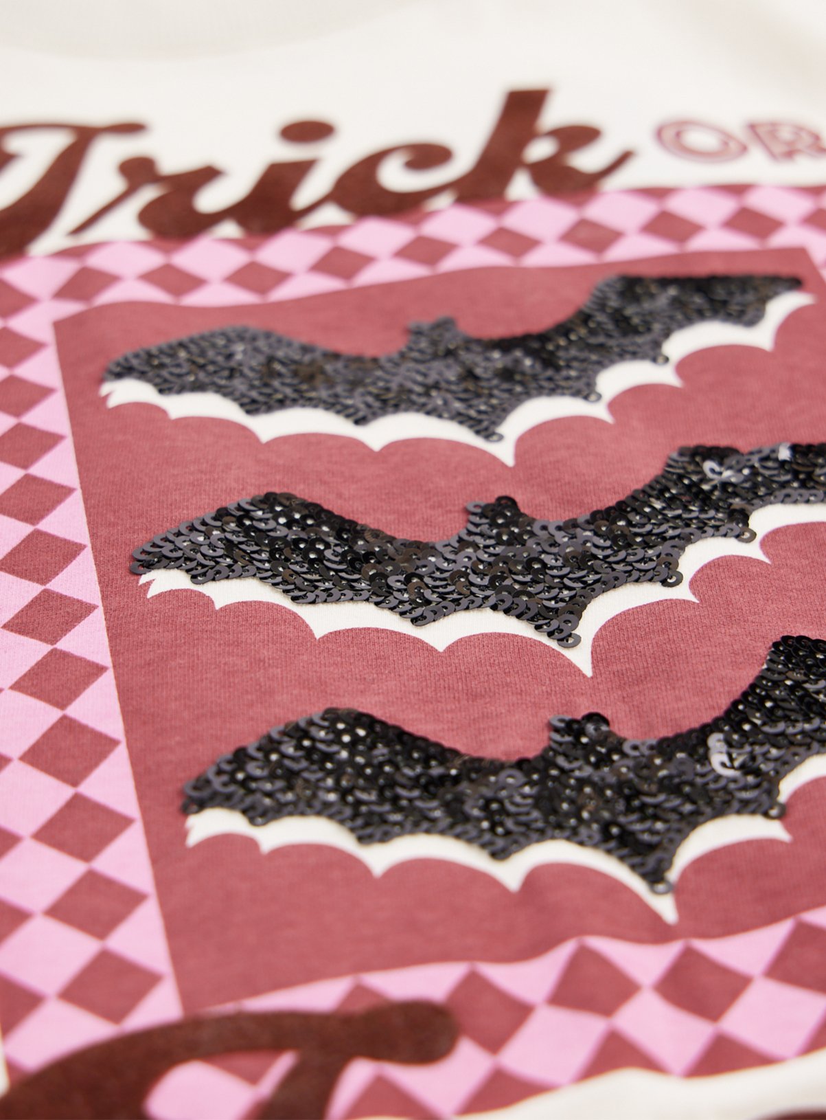 Pink Boxy Trick or Treat Halloween T-Shirt 13 years - Image 3 thumbnail