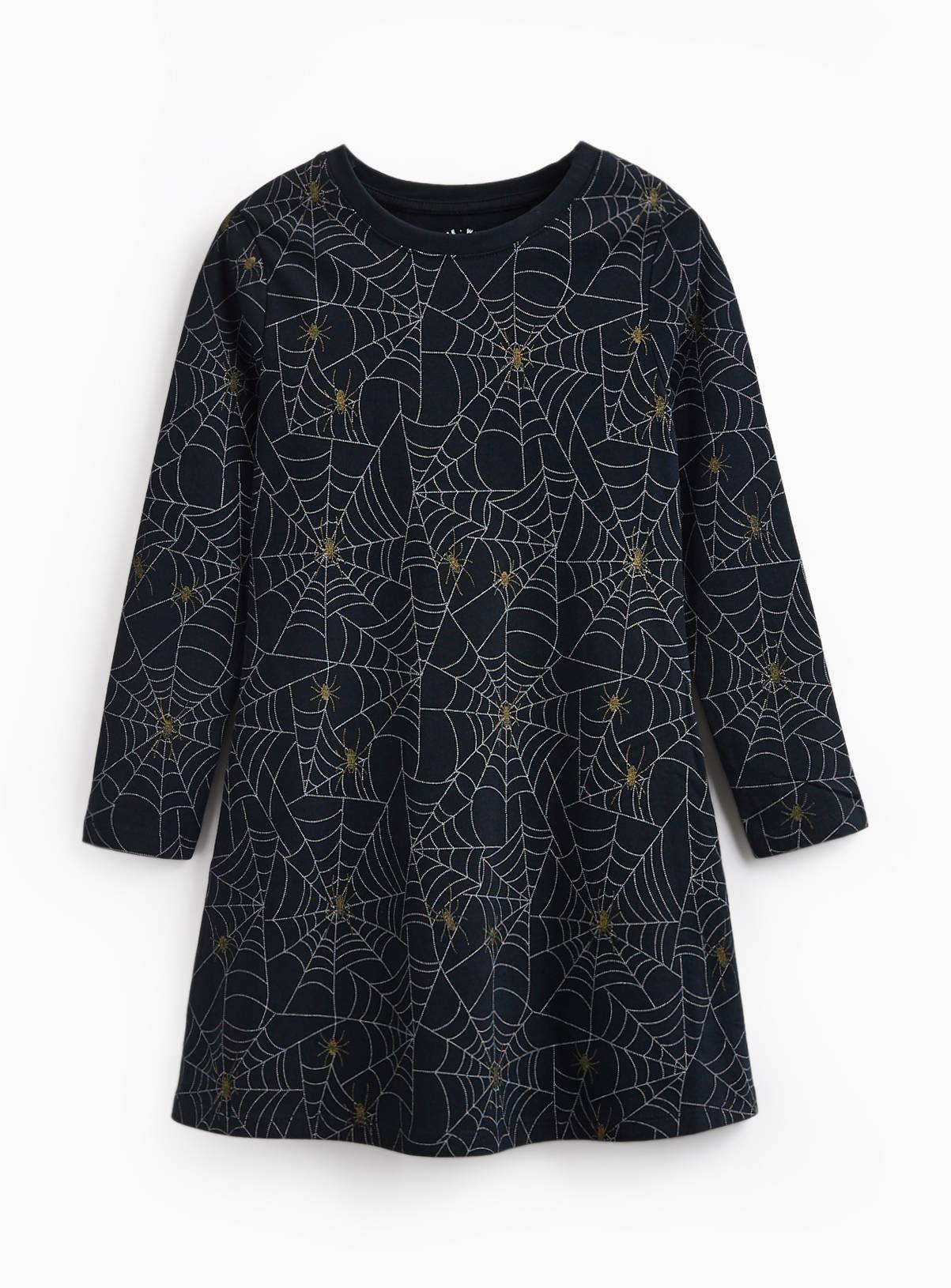 Halloween Black Printed Jersey Dress 11 years - Image 1