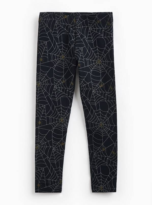 Halloween Black All Over Print Leggings 11 years