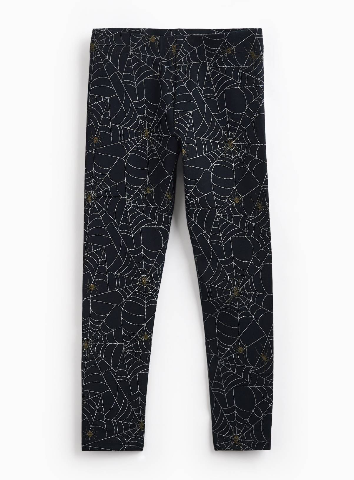 Halloween Black All Over Print Leggings 14 years - Image 1