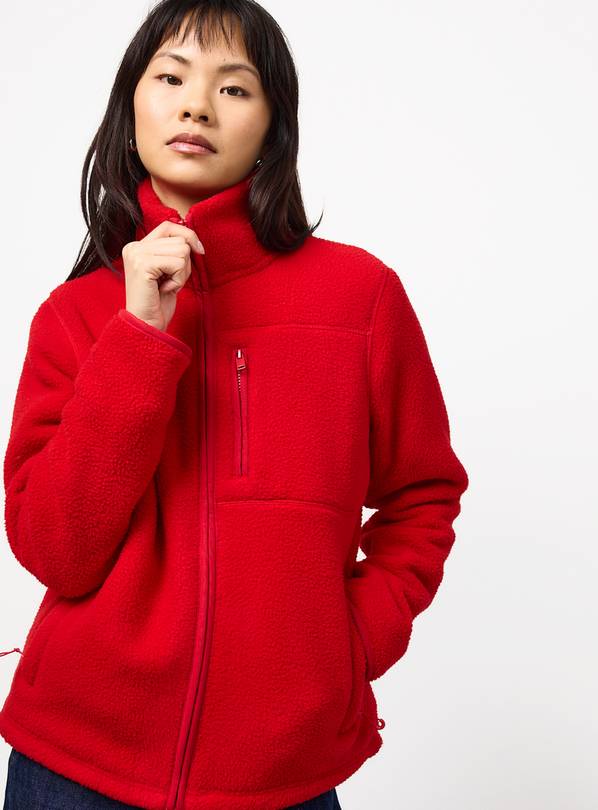 Red Teddy Full Zip Through Fleece M