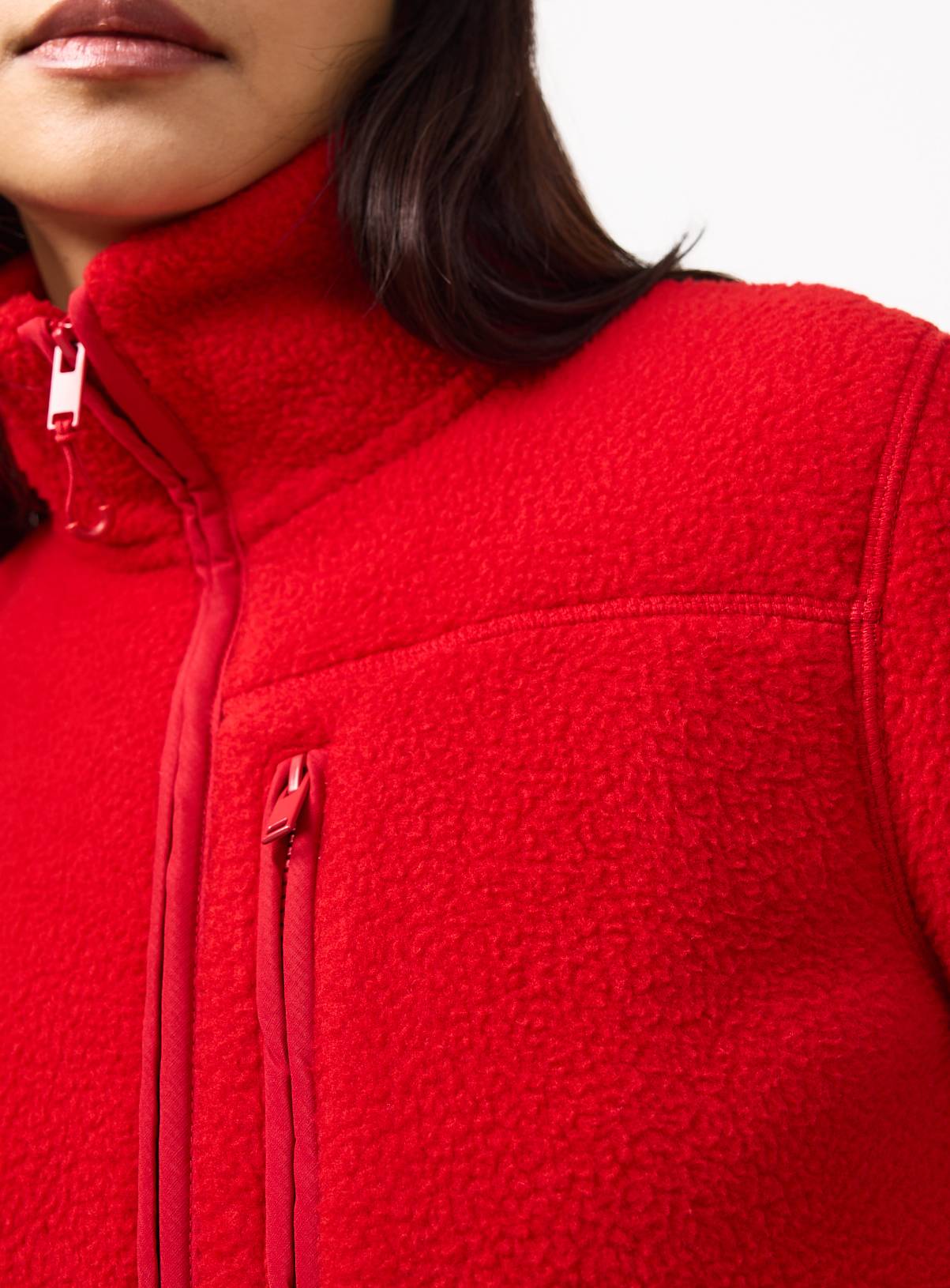 Red Teddy Full Zip Through Fleece XL - Image 3
