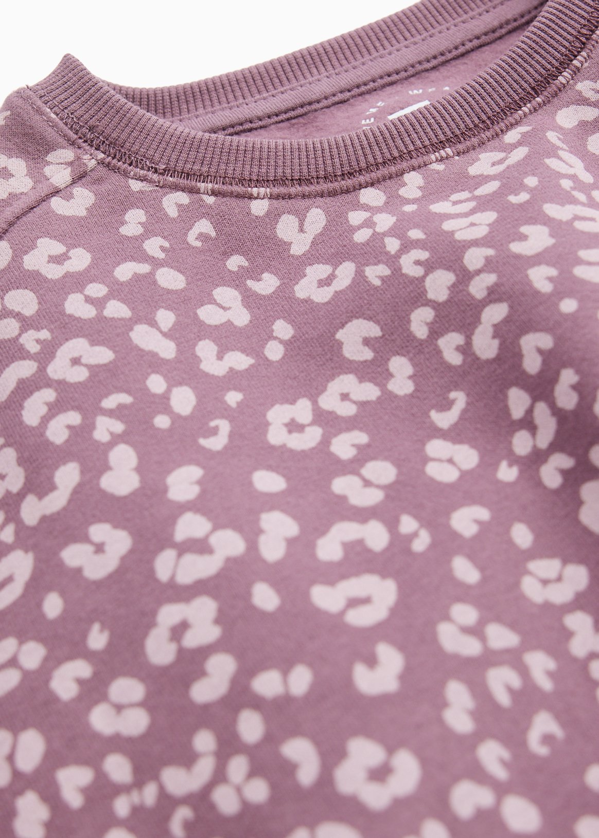 Purple Leopard Crew Neck Sweatshirt 12 years - Image 2 thumbnail