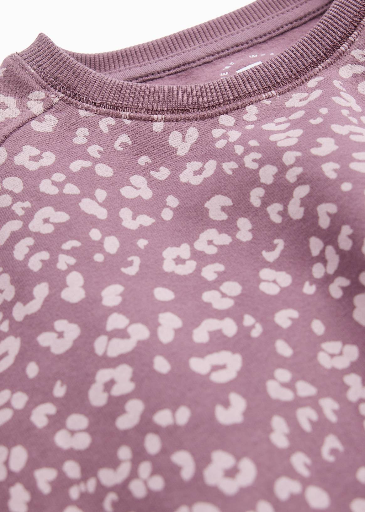 Purple Leopard Crew Neck Sweatshirt 12 years - Image 2