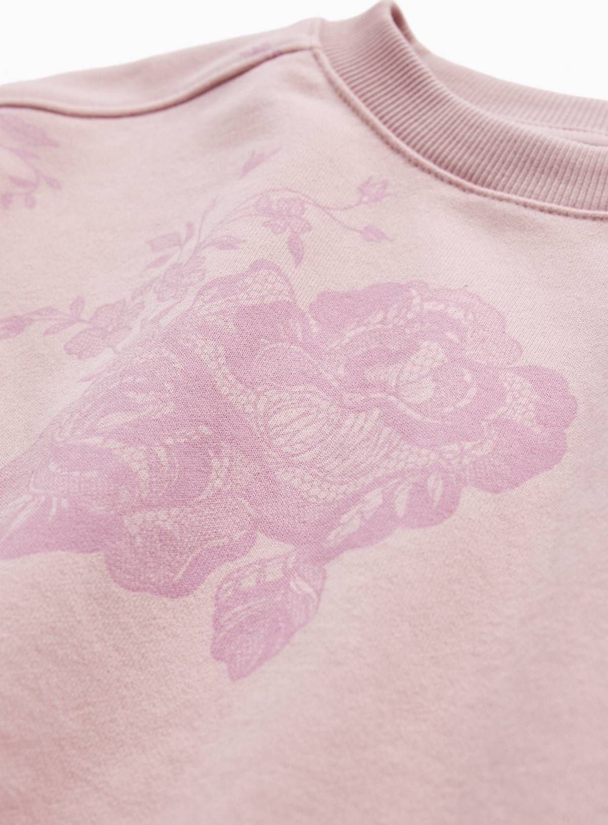 Pink Floral Print Sweatshirt 11 years - Image 2