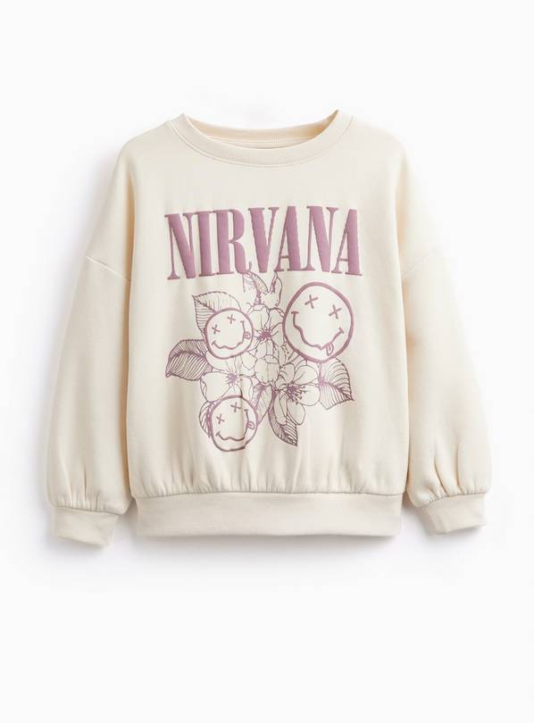 Cream Nirvana Graphic Sweatshirt 10 years