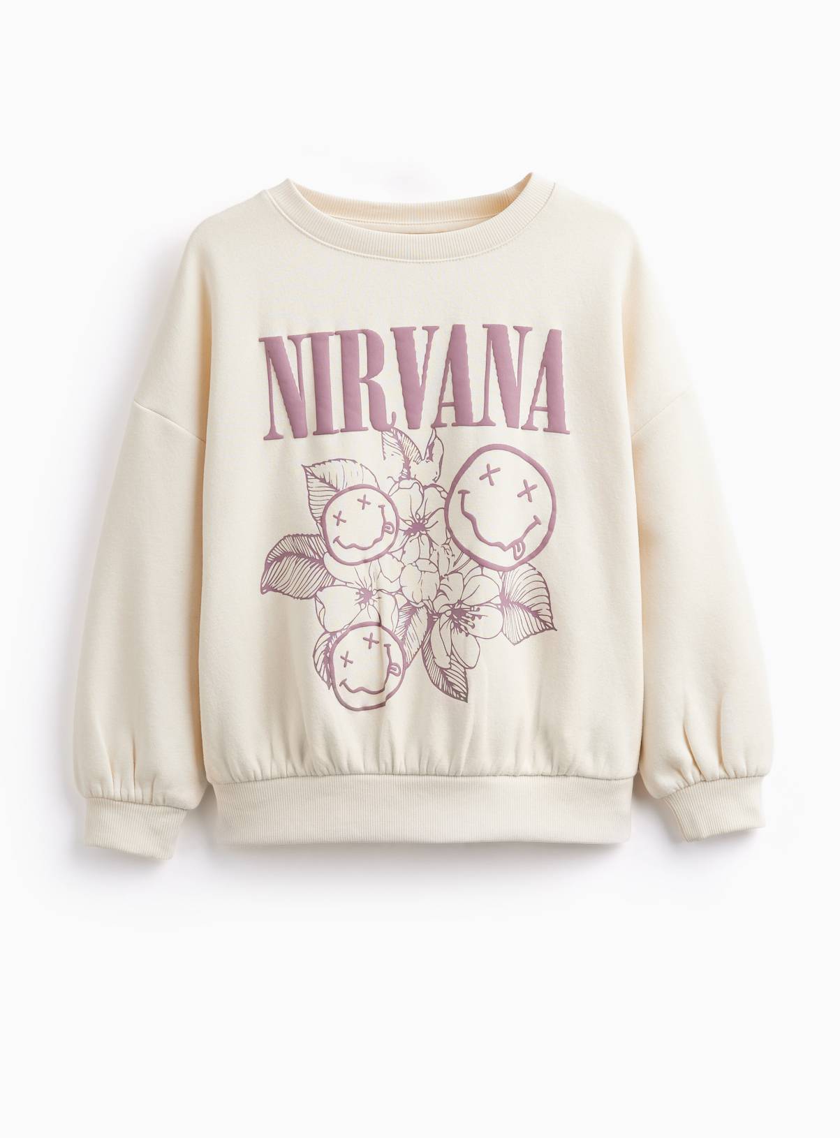Cream Nirvana Graphic Sweatshirt 7 years - Image 1