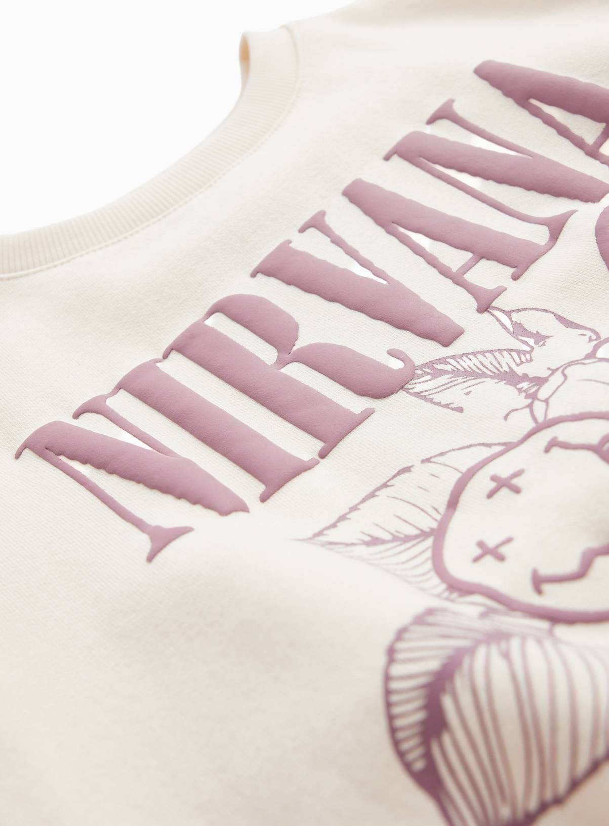 Cream Nirvana Graphic Sweatshirt 7 years - Image 2