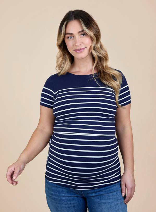 Jojo Maman Bébé Breton Nursing T Shirt L
